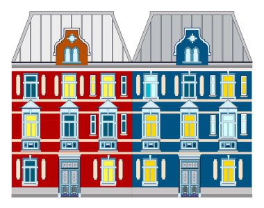 Historic mansion from around 1900 clipart