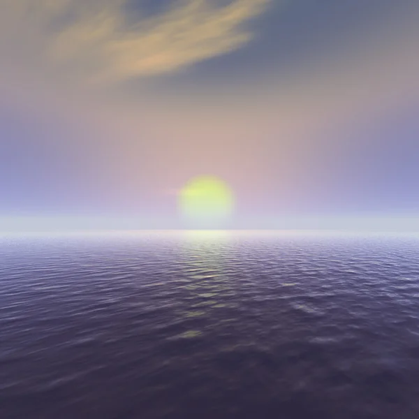 Salida del sol vista al mar — Foto de Stock