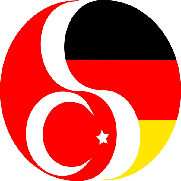 German turkish relationship — Stock Photo, Image