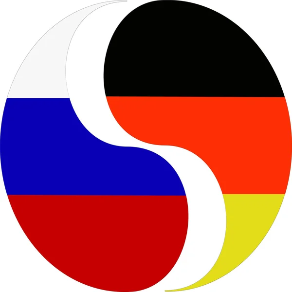 Русские отношения Германии — стоковое фото