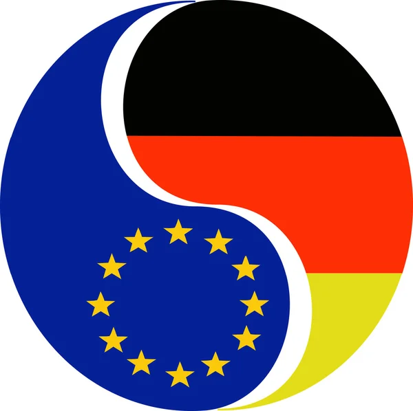 Німеччина та ЄС — стокове фото