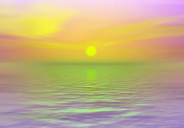 Vista Oceânica Como Símbolo Magia Espiritualidade Paraíso — Fotografia de Stock