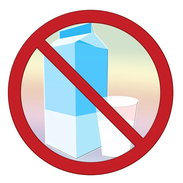 Mjölk intolerans — Stockfoto