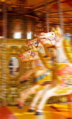 Carousel horse merry-go-round funfair clipart
