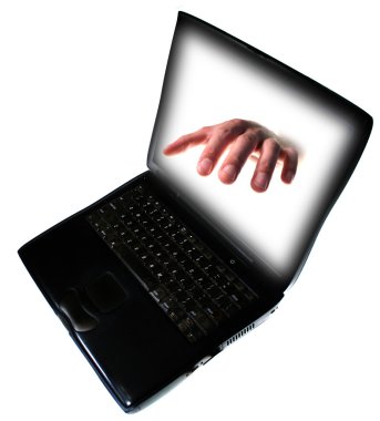 Computer fraud clipart