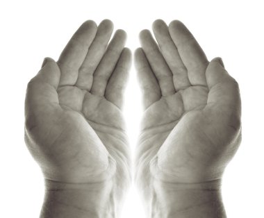 Hands pray clipart