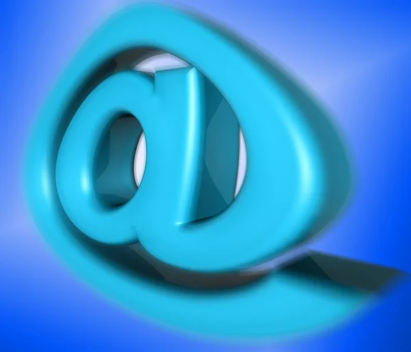 Símbolo de email 3d a — Fotografia de Stock