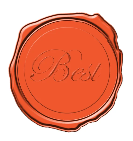 Wax seal best — Stock Photo, Image