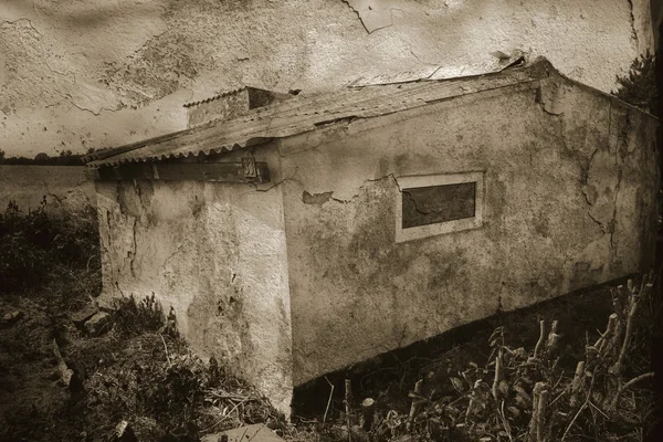 Kip huis schuur grunge — Stockfoto