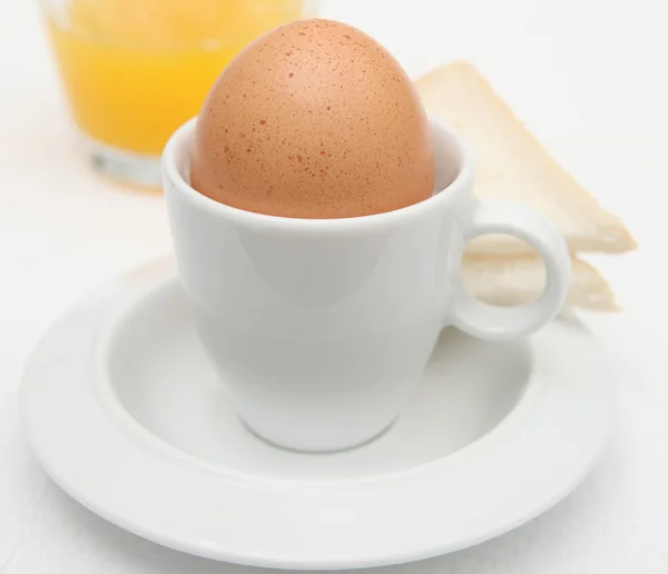 Petit déjeuner aux œufs grillé Photos De Stock Libres De Droits