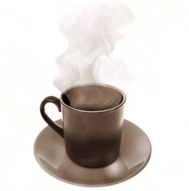 Coffee cup steam hot clipart