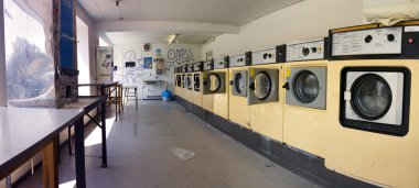 Launderette washing machine clipart