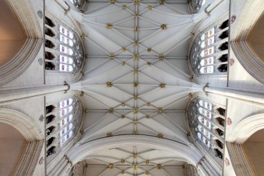 churh yılında İngiltere'de iç, york minster süslü tavan