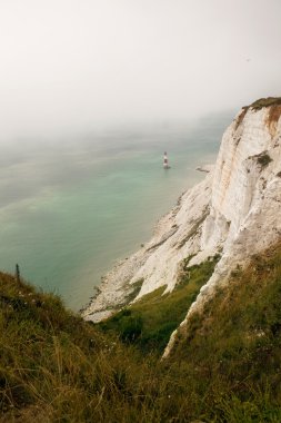 Uçurumun kıyısında deniz beachy head tebeşir