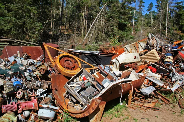 Scrap dump pollution environment — Stock Photo, Image
