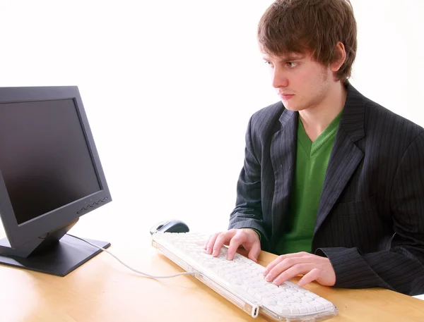 Business computer work — Stock Photo, Image