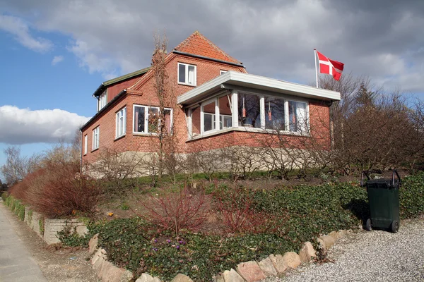 Δανία τούβλο σπίτι — Φωτογραφία Αρχείου
