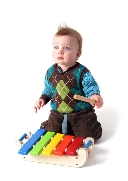 Дитина музика ксилофон — стокове фото
