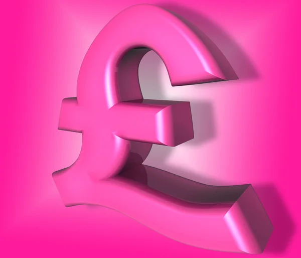 Pfund rosa Geld — Stockfoto
