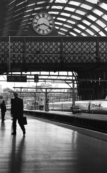 Vlakové nádraží čas — Stock fotografie