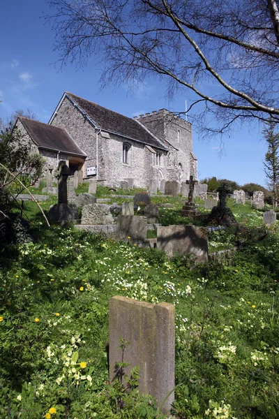 Bramber středověké farnosti kostelní Anglie — Stock fotografie