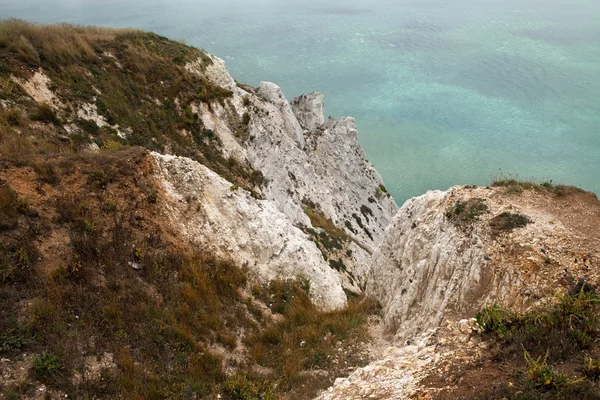 Cliffs chalk coast sea Beachy Head — Stock Photo, Image