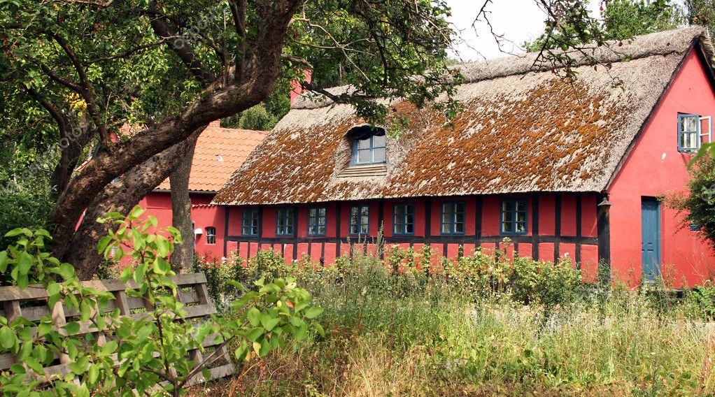 Cottage danish half timbered — Stock Photo © tlorna #4500294