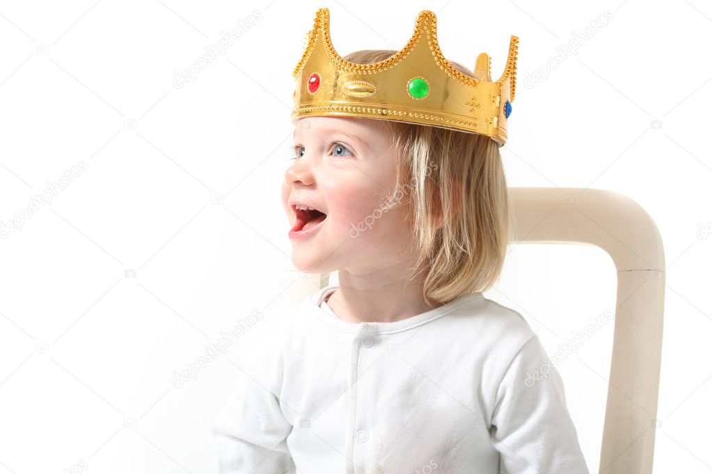 Child king isolated