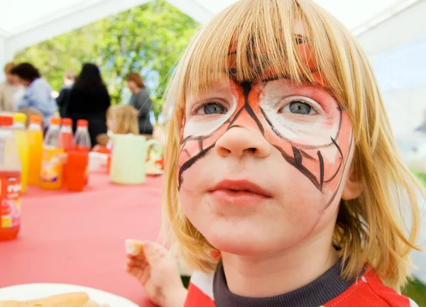 Face paint child birthday party — Stock Photo, Image