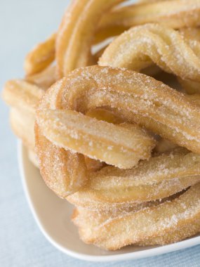 Plate of Churros clipart