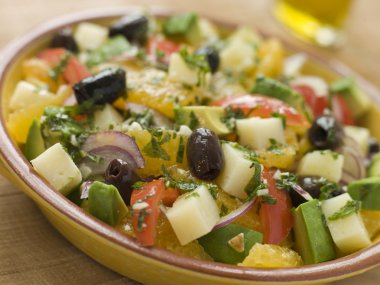 Bowl of Valencian Salad clipart