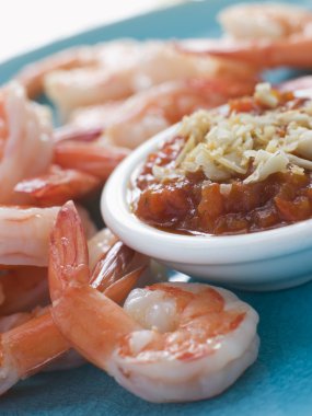 Tiger Prawns with Romesco Sauce clipart