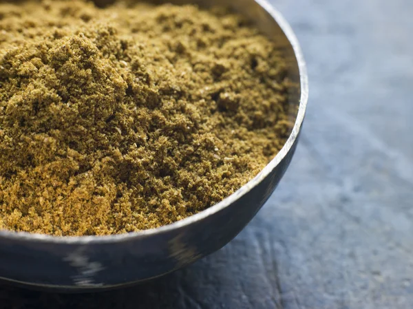 Gros Plan Plat Madras Curry Powder — Photo
