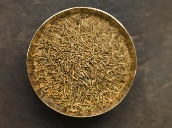 Блюдо из семян кумина — стоковое фото