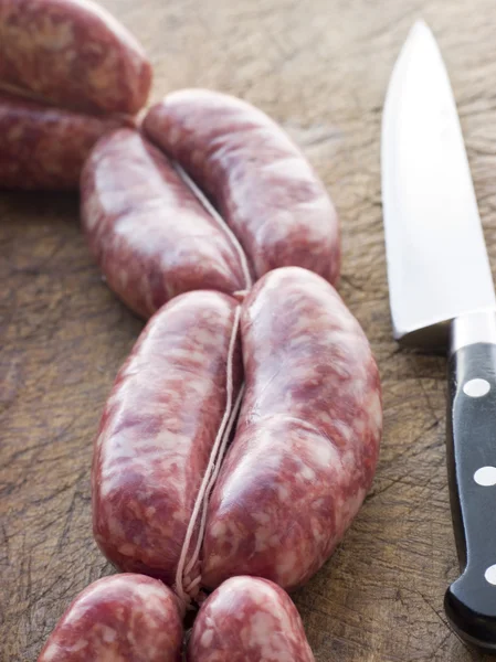 Tuscan sausage in Links — Stock Photo, Image