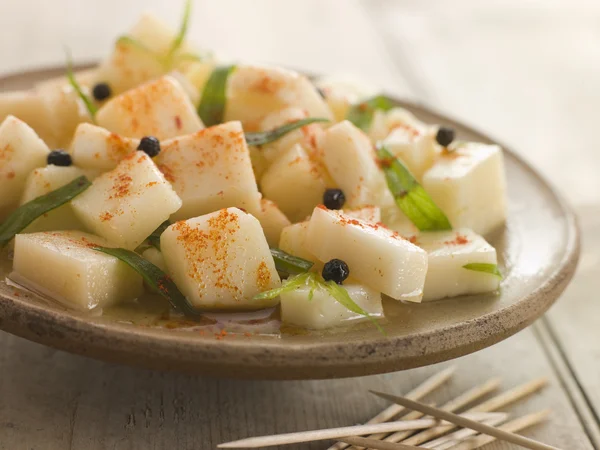 Manchego Marinated in Chili and Tarragon — Stock Photo, Image
