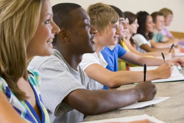 College students listening to a university lecture — Stock Photo, Image
