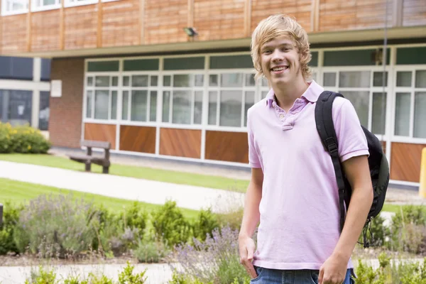 Male college student on camera — Stock Photo, Image