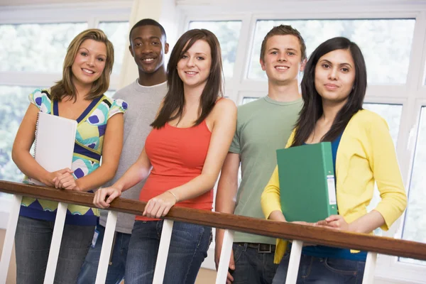 Group of college students on campus — Stock Photo, Image