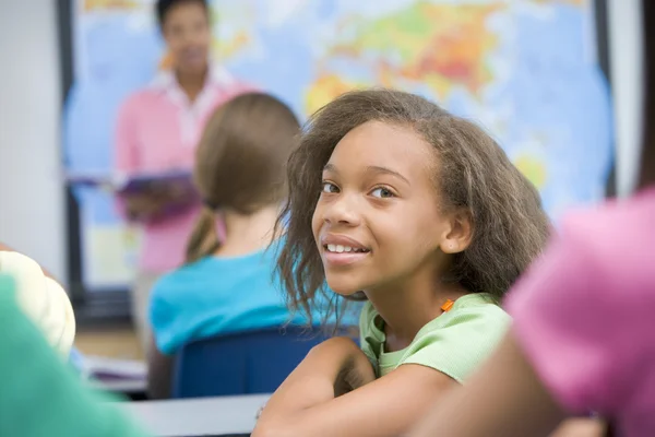 Pupil in elementary class — Stock Photo, Image
