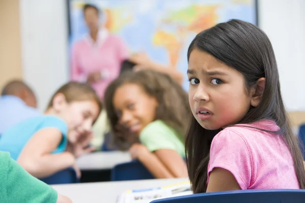 Female Elementary School Pupil Being Bullied — Stock Photo, Image
