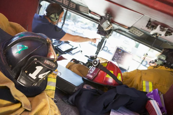 Pompiers Voyageant Cas Urgence — Photo