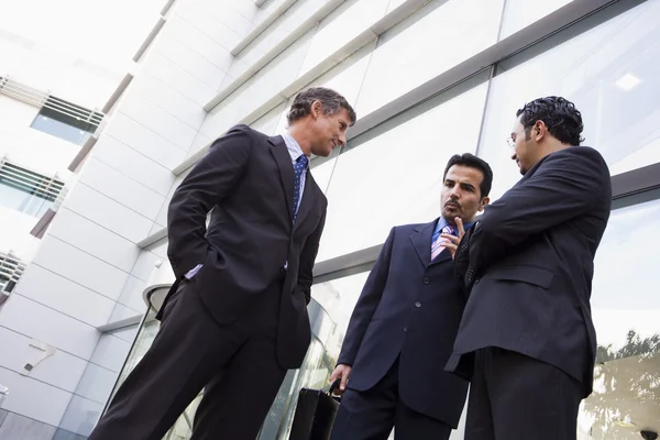 Group Businessmen Talking Modern Office — Stock Photo, Image