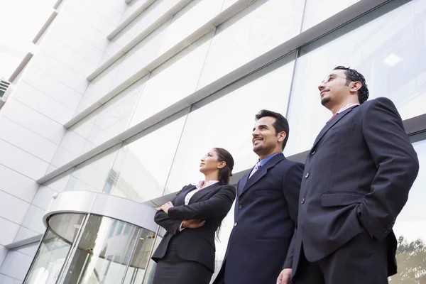 Group of business outside office — Stock Photo, Image