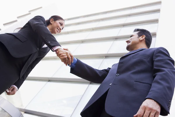 Business Shaking Hands Modern Office — Stock Photo, Image