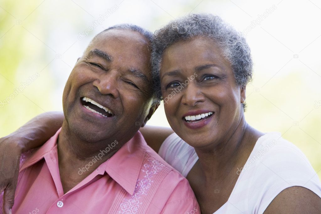 african american elderly couple