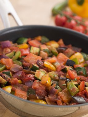 Ratatouille in a Saute Pan clipart