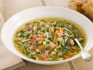 Bowl of Pistou Soup clipart