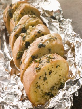 Garlic Bread in Foil clipart