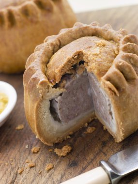 Pork Pie with English Mustard clipart